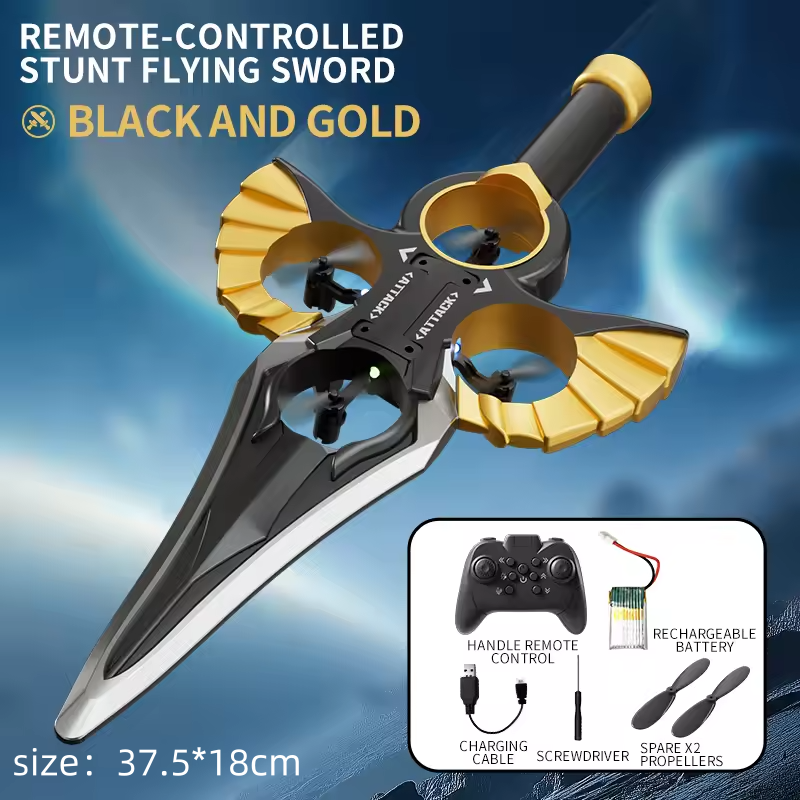 Flying Sword RC Drone ✨ Light-Up Airplane Toy for Kids