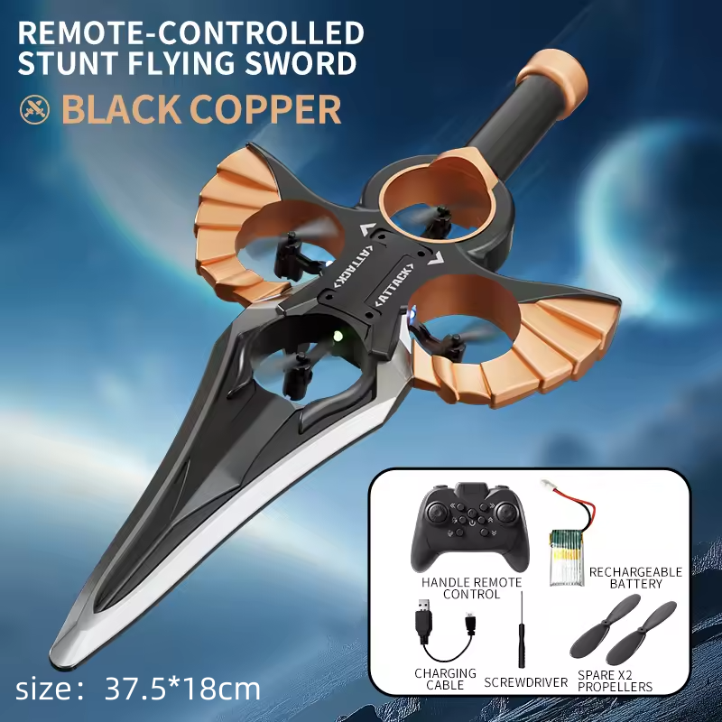 Flying Sword RC Drone ✨ Light-Up Airplane Toy for Kids