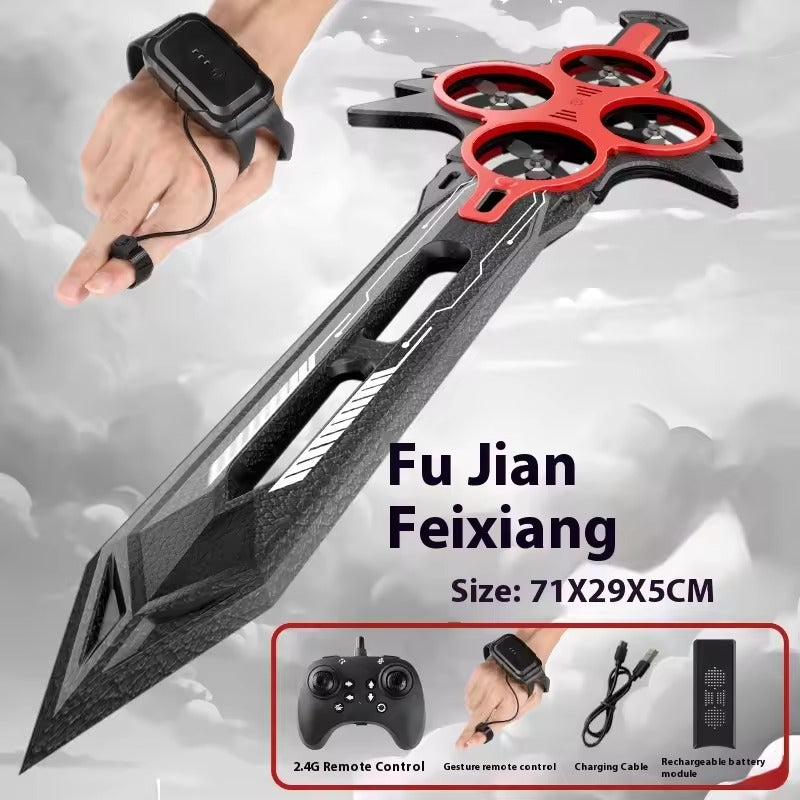 Flying Sword RC Drone ✨ Light-Up Airplane Toy for Kids