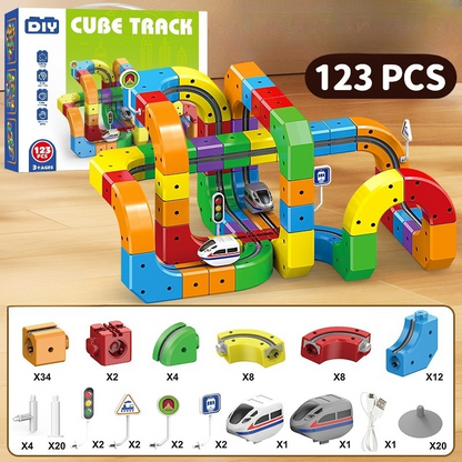 DIY Cube Track – Creatief & Actief – Creatieve DIY Treinbaan