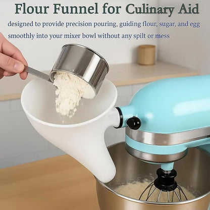 🔥Last Day 57% OFF - ✨Flour Funnel for Culinary Aid Stand Mixer