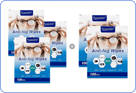 Anti-Fog Lens Wipes(100 Pcs)