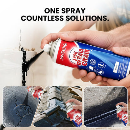 ✨ Instant Leak Repair Spray - Seals Cracks & Gaps in 5 Minutes, Waterproof & Flexible for Pipes/Roofs