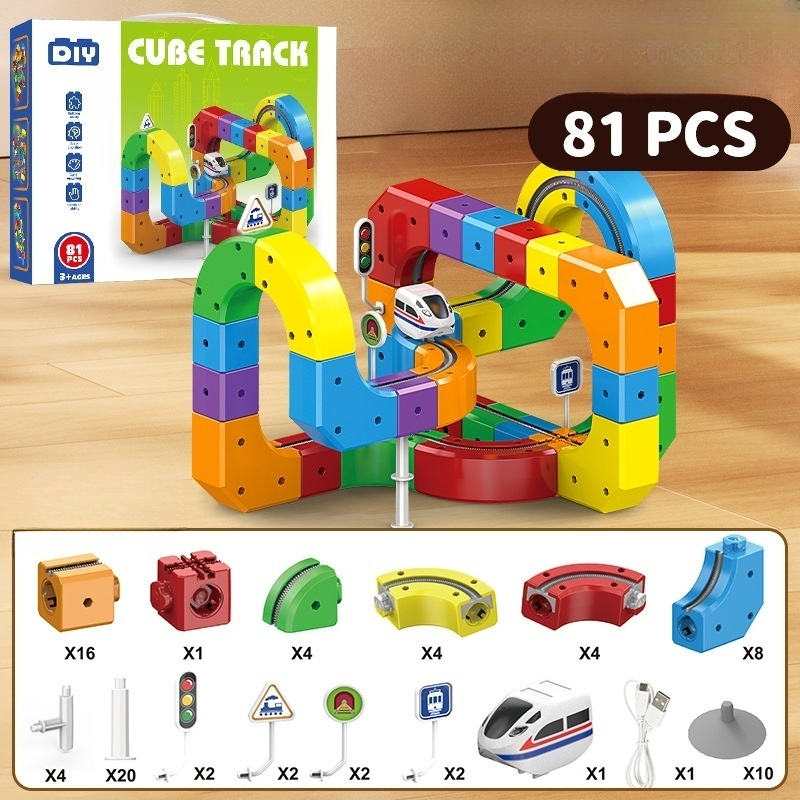 DIY Cube Track – Creatief & Actief – Creatieve DIY Treinbaan