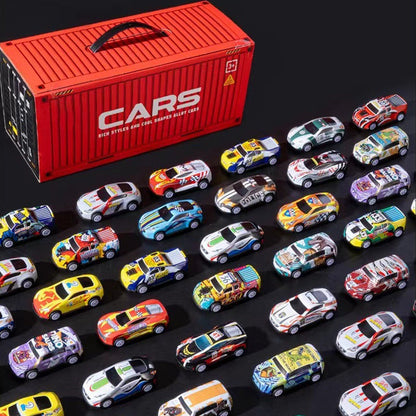 🎅Christmas promotion 49% OFF🎁48 Mini Pull-Back Cars with Built-In Garage Set