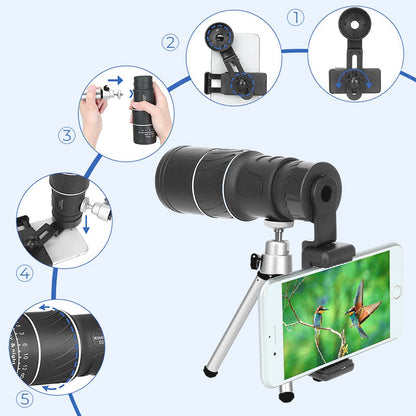 🔥16x52 Monocular Bifocal Optical Zoom Telescope