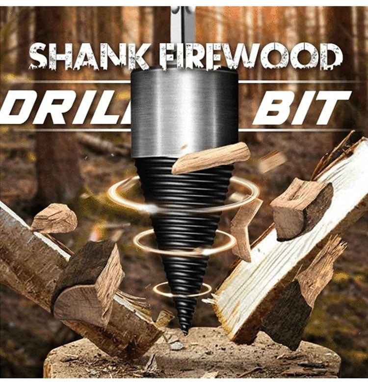 🪓 50% OFF NOW! 🔥 HEX SHANK FIREWOOD DRILL BIT - Splits Logs in Seconds, Hardened Steel Construction for Maximum Durability 🌲⚡