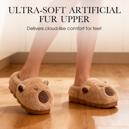Warm Indoor Non-Slip Capybara Slippers
