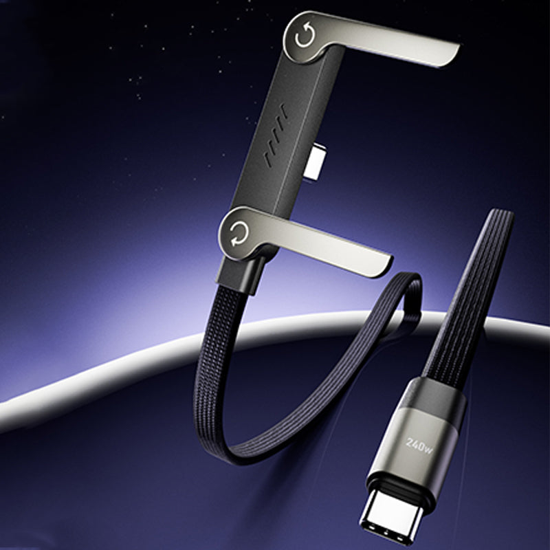 ⏳Time-Limited Special⏰240W Fast Charging Cable with Adjustable Phone Stand