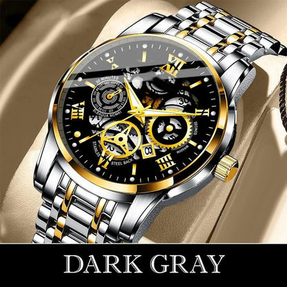 ⏳Time-Limited Special⏰Men's Waterproof Roman Skeleton Automatic Mechanical Watch