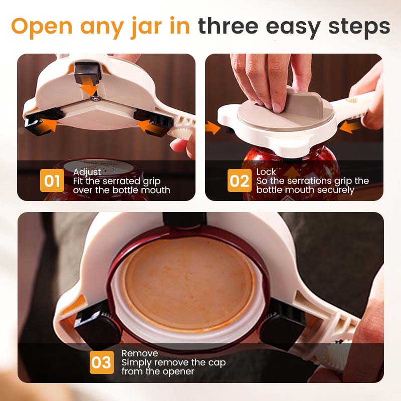 4-in-1 Multi-Functional Strain-Free Jar Opener